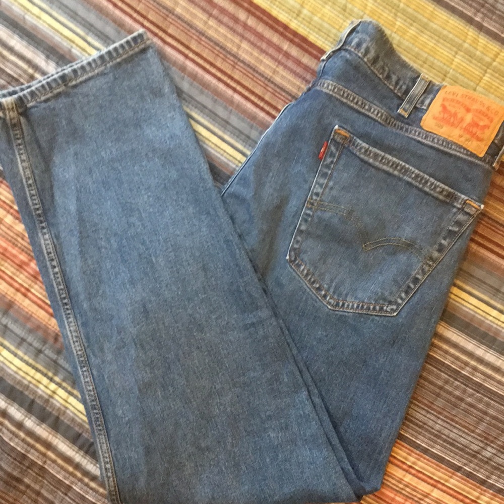 Men’s Levi’s 505 Regular Fit Straight Leg Stretch Jeans size W38 L30